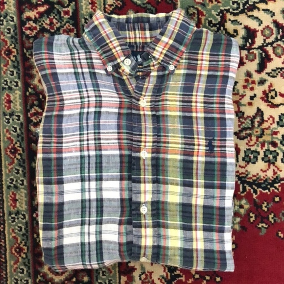 Polo Ralph Lauren Other - Polo Madras Short Sleeve Button Down Plaid Men’s